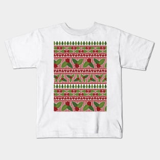 Holly Berries Pattern Kids T-Shirt